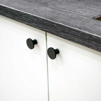 Cabinet Knob Como - Stainless Steel Finish