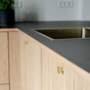 Cabinet Knob Como - Brushed Brass