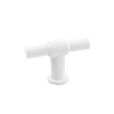 Cabinet Knob T-type - Matte White in the group Cabinet Knobs / Show all cabinet knobs / T-Knobs at Beslag Online (343292-11)