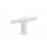 Cabinet knob T-type in matte white from Beslag Design