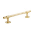 Handle Uniform - 128mm - Brushed Untreated Brass Handle Uniform - 128mm - Brushed Untreated Brass