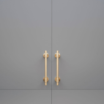 Handle Uniform - 128mm - Brushed Untreated Brass