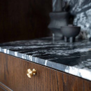 Cabinet Knob Uno - Brushed Untreated Brass