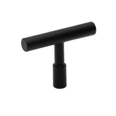 Cabinet Knob T Spira - Matte Black in the group Cabinet Knobs / Show all cabinet knobs / T-Knobs at Beslag Online (343365-11)