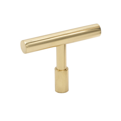 Cabinet Knob T Spira - Polished Brass in the group Cabinet Knobs / Show all cabinet knobs / T-Knobs at Beslag Online (343366-11)