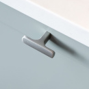 Cabinet Knob T Ethel - Stainless Steel Look