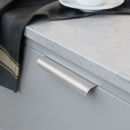 Edge Pull Handle Lip - Brushed Stainless