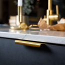 Edge Pull Handle Lip - Polished Brass