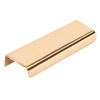 Profile Handle Lip - 120mm - Polished Untreated Brass