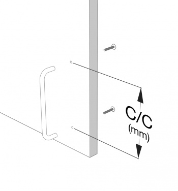 Edge Pull Handle Lip - 120mm - Polished Untreated Brass