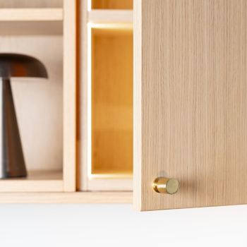Cabinet Knob Solo - 21mm - Polished Brass