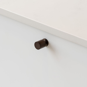 Cabinet Knob Solo - 21mm - Burnished Brass