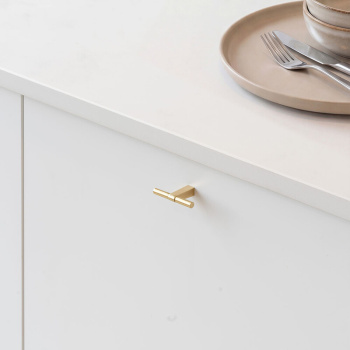 Cabinet Knob T Petit - Polished Brass
