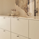 Cabinet Knob T Flow - Burnished Brass