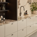 Cabinet Knob T Flow - Burnished Brass