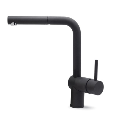 Kitchen Mixer Tap Venedig - Pull-Out Spout - Silgranit Black in the group Storage / Show all storage / Kitchen Mixer Tap at Beslag Online (35052)