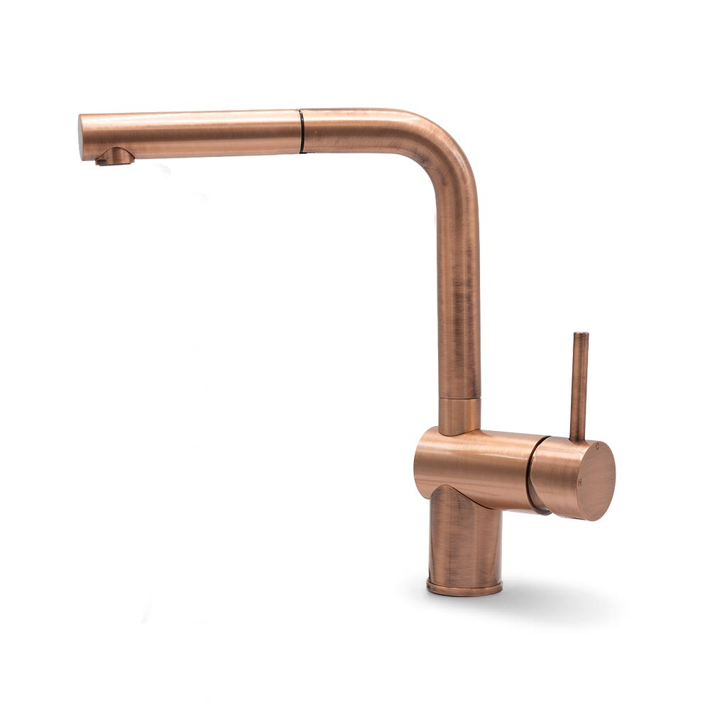 Kitchen Mixer Tap Venedig - Pull-Out Spout - Copper
