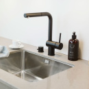 Kitchen Mixer Tap Venedig - Pull-Out Spout - Matte Black