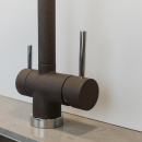 Kitchen Mixer Tap Milano - Silgranit Coffee/Chrome