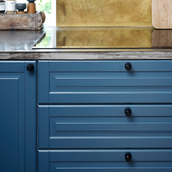 Cabinet Knob Manor Round - Matte Black