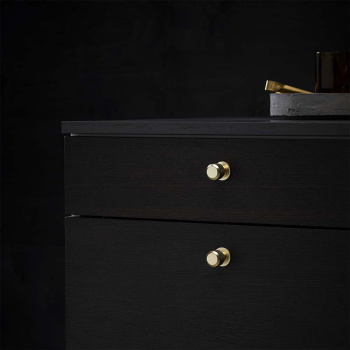 Cabinet Knob Manor Round - Gold