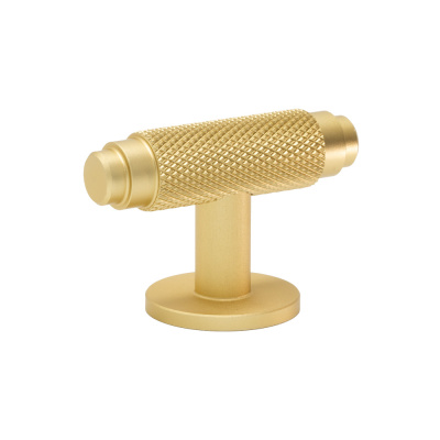 Cabinet Knob T Riff - Matte Brass in the group Cabinet Knobs / Show all cabinet knobs / T-Knobs at Beslag Online (351052-11)