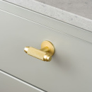 Cabinet Knob T Riff - Matte Brass
