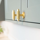 Cabinet Knob T Riff - Matte Brass