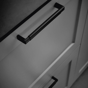 Handle Rattan - 160mm - Matte Black