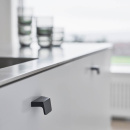 Cabinet Knob Envelope - 32mm - Brushed Black