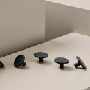 Cabinet Knob Plato Ocean IX - 42mm - Matte Black 