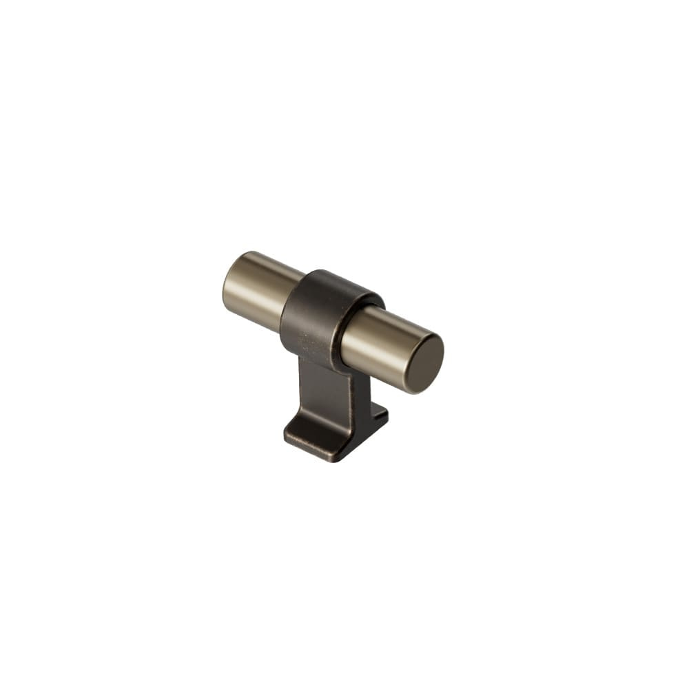 Cabinet Knob T Bond - Antique Brown/Brushed brass