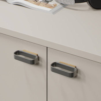Handle Race - Oak/Stainless Steel Look