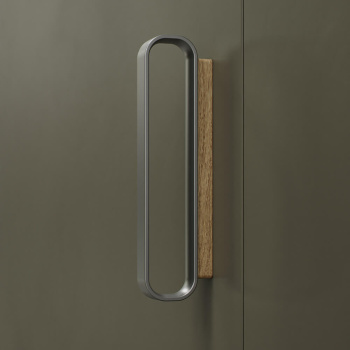 Handle Race - Oak/Stainless Steel Look