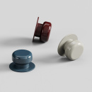 Cabinet Knob Colette - 50mm - Glossy Maroon Red