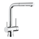 Kitchen Mixer Tap London - Pull-Out Spout - Chrome