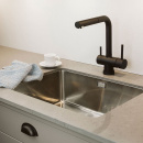 Kitchen Mixer Tap London - Pull-Out Spout - Matte Black