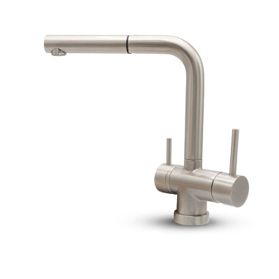 Kitchen Mixer Tap London - Pull-Out Spout - Stainless Steel in the group Storage / Show all storage / Kitchen Mixer Tap at Beslag Online (35326)