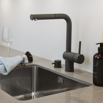 Dishwasher Shut-Off Valve - Silgranit Rockgrey