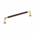 Handle Lounge - 160mm - Brass/Brown Leather
