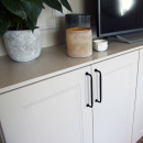 Handle Lounge - 160mm - Black/Black Leather