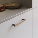 Handle Bis - 160mm - Oak/Black
