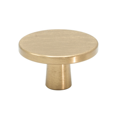 Cabinet Knob Plato - Brushed Brass in the group Cabinet Knobs / Color/Material / Brass at Beslag Online (370206-11)