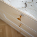 Cabinet Knob Jubilee - 28mm - Untreated Brass