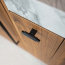 Cabinet Knob T Arpa - Brushed Black