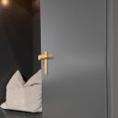 Cabinet Knob Arpa/Back Plate - Brushed Brass