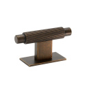 Cabinet T Knob Arpa/Back Plate - Antique Brass