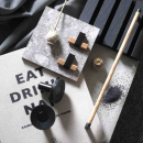 Cabinet Knob T Crossing - Oak/Black