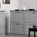 Cup Pull Handle Equester - 64mm - Nickel-Plated