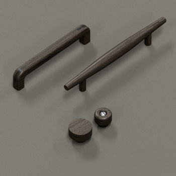Cabinet Knob Nola - 30mm - Dark Stained Oak